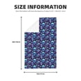 thumbnail image 2 of Disketp Blue Flower Skull Waffle Weave Kitchen Dish Cloth,Super Absorbent Kitchen Dish Towels 16*26 Inches for Dish Rags Washing Dishes, Drying Dishes, 2 of 7
