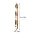 thumbnail image 2 of 6x60mm Hanger Bolts, 80 Pack Double Ended Thread Wood to Wood Dowel Screws, 2 of 5