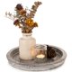 thumbnail image 1 of Bandeja decorativa para velas, madera de Romadedi, encalada, 28 cm, 1 of 9