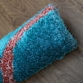 thumbnail image 6 of Rugsotic Carpets Hand Tufted Shag Polyester Eco-Friendly Area Rugs - 10'x14', Rectangle, Turquoise, Plain Solid Design, High Pile Handmade Anti Skid Rugs for Living Room, Bed Room K00021, 6 of 8