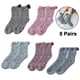 thumbnail image 2 of pares de calcetines peludos, calcetines de lana, regalos para mujeres, calcetines acogedores y cálidos (rojo, negro, rojo rosa, azul, morado), 2 of 5