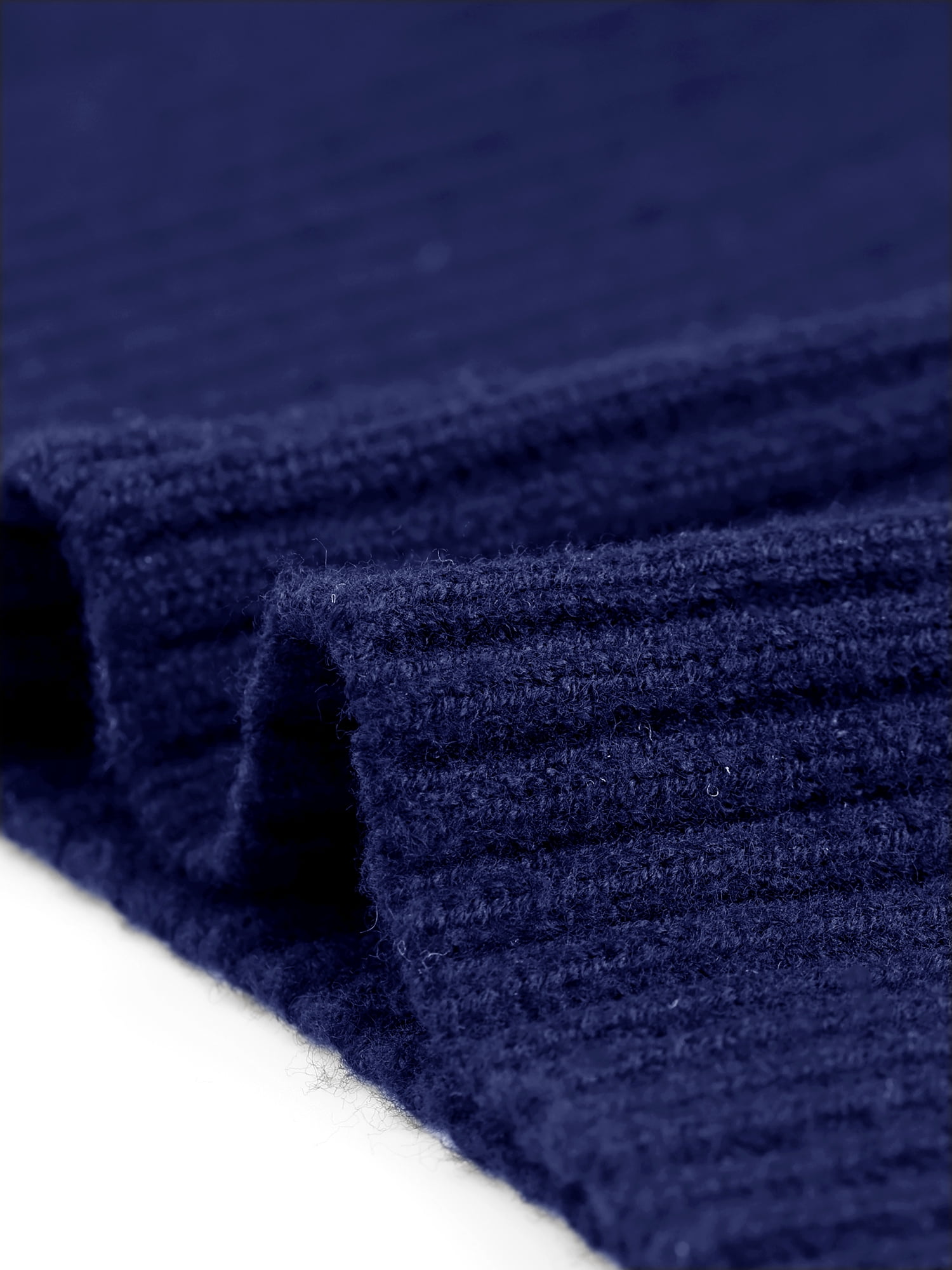 DARING DIVA Women's Plus Crew Neck Long Sleeve Slit Hem Pullover Sweater 3X Blue