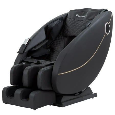 Zero Gravity Full Body Electric Shiatsu Massage Chair Recliner with Built-In Heat Foot Roller Air Massage System LSS-Track Stretch Vibrating Audio for Home