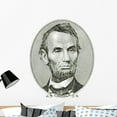 thumbnail image 1 of Portrait Abraham Lincoln Wall Mural by Wallmonkeys Peel and Stick Graphic (36 in H x 30 in W) WM27835, 1 of 4