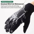 thumbnail image 6 of Winter Fishing Gloves 2 Finger Flip Waterproof Winter Gloves Windproof Photograph Men Women Warm Protection Fish Angling Gloves (GOL45,M), 6 of 7