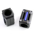 thumbnail image 4 of 22/25/28mm 2x Motorcycle Engine Frame Bar Protection Guard Bumper Decor Block Ground Crash Slider Pads Blue, 4 of 10