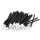 thumbnail image 3 of 50x Pinceles Aplicadores de Lápiz Labial de Maquillaje Sintético en ángulo Portátil para Viajes Negro, 3 of 9