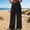 Light Ashy, variant on Women's Linen Pants High Waisted Pant Summer Casual Wide Leg Drawstring Trousers Beach Vacation Clothes by Yigetop Light Ashy L