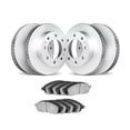 thumbnail image 3 of KarParts360 For Ford E-450 Super Duty 2015 16 17 18 2019 Brake Rotor Set Front and Rear | Cast Iron Material | Excluded Calipers | Vented Rotor | Commercial/Fleet Duty Driving Style | Plain Style, 3 of 4