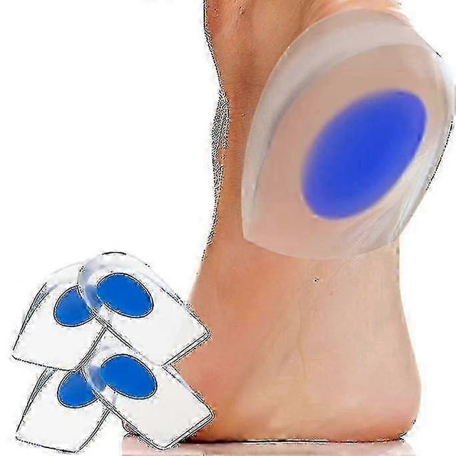 Calcaneal Heel Spur 4 Pieces - Orthopedic Silicone Gel Heel Insole - Achilles Tendon Tendonitis Orthosis For Women And Men