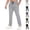 02# Light Gray, variant on Mens Athletic Pants - Unisex Glide Pants Quick Dry Pull-on Stretch Pant Active Hiking Jogger Pant with Zipper Pockets Black XL