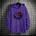 thumbnail image 5 of Aobny Lightweight Mens Sweatshirts Hoodies Purple Graphic Tops Hooded Pullover Anime Y2k Hoodie,L, 5 of 5