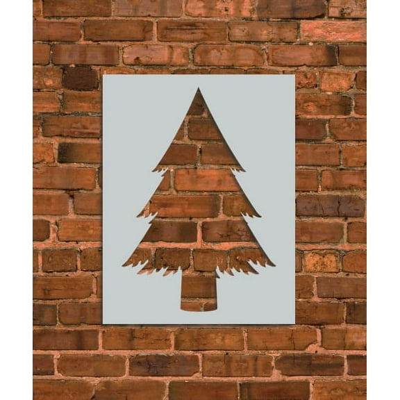 Christmas Pine Tree Stencil