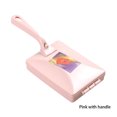 thumbnail image 2 of Matsuzay Double Head Handheld Carpet Table Mat Color Plastic Collector Random Brush Dirt Multi-functional Long Brushes Sweeper Manual Suministros de limpieza para el hogar Rosa con Asa 15*11*4cm, 2 of 6