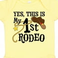 thumbnail image 4 of Inktastic Yes, This is My 1st Rodeo Cowboy Hat with Red Band, Lasso Boys or Girls Baby Bodysuit, 4 of 5