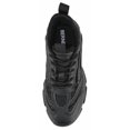 thumbnail image 5 of Berness Women Chunky Platform Sneakers Rhinestone Bling Fashion Trainers Lace Up Casual Athletic Shoes CHARLEE Black 7, 5 of 5