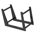 thumbnail image 1 of lionlar Acrylic Stand Display Modern Shlef Organizer Stacks up to 50 Albums Grooved Black, 1 of 9