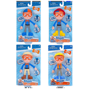 Blippi Bendables 5" Action Figures SET OF 4 - Blippi, Fireman, Explorer, Construction