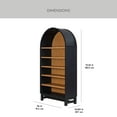 thumbnail image 5 of Better Homes & Gardens Juliet Open Arch Bookcase, Rich Black and Light Honey, 5 of 15