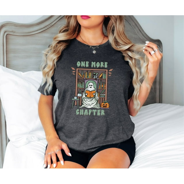 Ghost Books Reading Shirt, Librarian Ghost Reading Books Gift, Literature Teacher Reading - As Picture - 4XL