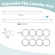 thumbnail image 3 of Juego de Portacalendarios Plegables Ajustables de 16 A 28 Pulgadas, Soporte para Tarjetas de Fecha y Calendarios, Ideal para Pizarra de Aula., 3 of 10