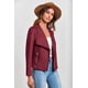 thumbnail image 3 of Chaqueta Corta de Gamuza Sintética PRETTYGARDEN 2025 Vino Tinto XL, 3 of 9
