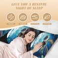 thumbnail image 4 of Picia Watercolor Turtle4 Body Pillow Cover - Super Soft Microfiber 20x54 Body Pillow Case - Envelope Closure, Wrinkle, Stain Resistant Body Pillow Cover,Elegant Bedding, 4 of 8