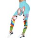 thumbnail image 4 of MKLEKYY Leggings deportivos push up para mujer, leggings de entrenamiento a la moda para mujer, pantalones con estampado de Pascua y bloques de color, leggings suaves y elásticos, 4 of 4
