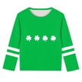 thumbnail image 2 of 3-14 Years Girls Tops Spring Crew Neck Long Sleeve Tshirts Shirts Casual 2026 Fashion Clothes Outfits Green 3 Years, 2 of 5