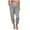 Gray, variant on UAMVSH Sweatpants for Women Ankle Length Running Workout Joggers Pants Elastic Waist Drawstring Cinch Bottom Pockets Pants