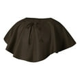 thumbnail image 4 of Fgnfyis Versatile Knit Tie Shawl Wrap Elegant Capelet For Themed Parties And Events Coffee One Size, 4 of 4