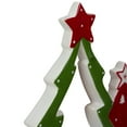 thumbnail image 5 of Northlight 9" Green and Red Ceramic Christmas Tree Tabletop Decoration, 5 of 5