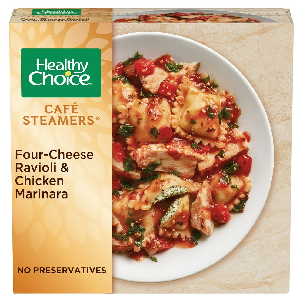 Healthy Choice Café Steamers Four Cheese Ravioli & Chicken Marinara
