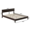 thumbnail image 5 of AFI Aria Queen Modern Solid Wood Low Profile Platform Bed, Espresso, 5 of 13
