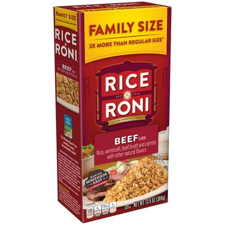 Rice-A-Roni Beef Flavor, 13.6 oz - Walmart.com