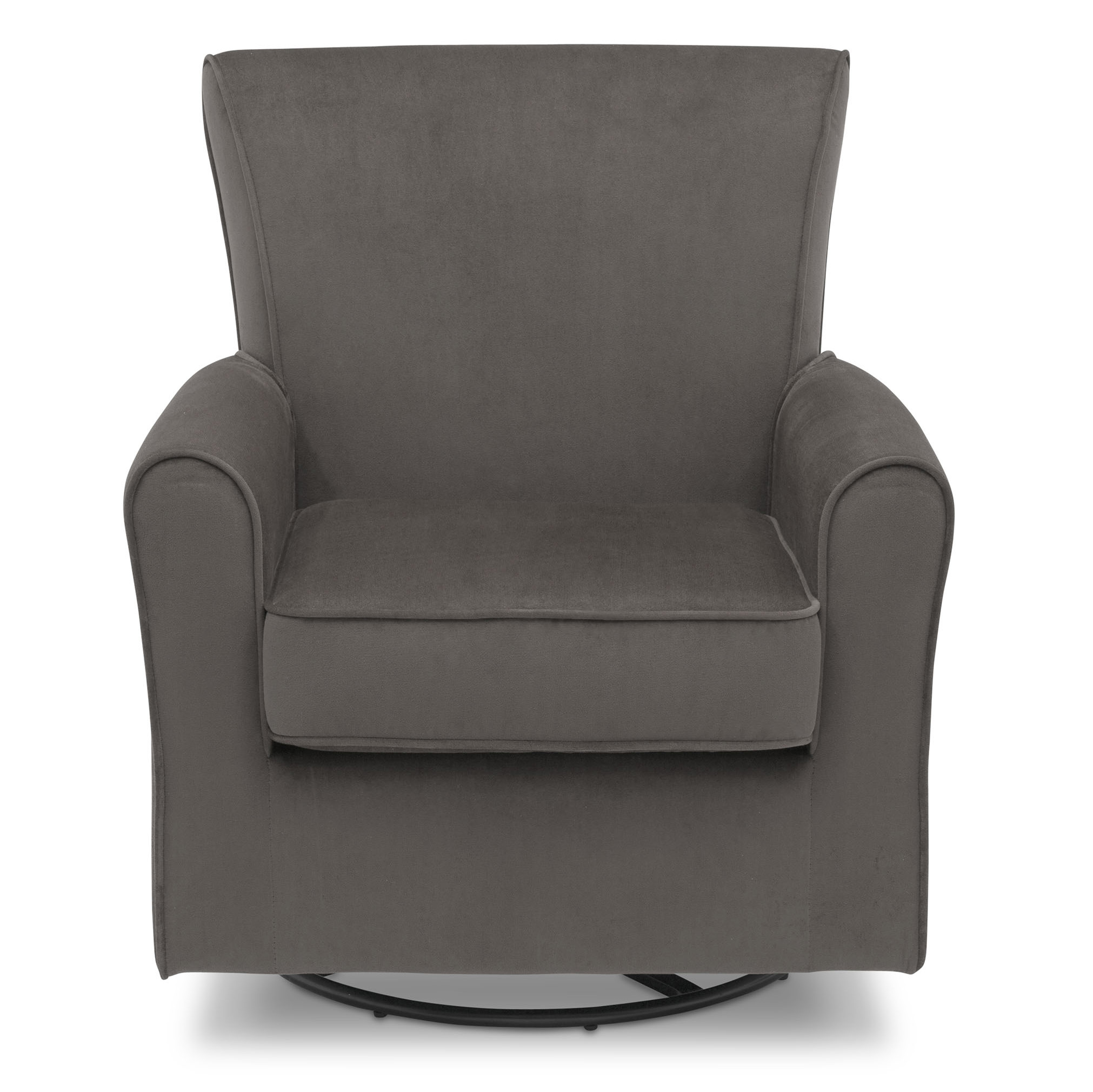 Delta Children Elena Glider Swivel Rocker Chair, Grey Velvet - image 3 of 5
