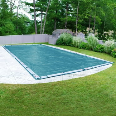 Pool Mate 12 Year Extra Heavy-Duty Teal Blue In-Ground Winter Pool Cover, 30 x 50 ft. Pool