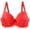 Red, variant on Seductiva Womens Seamless Wireless Supportive Bra Women's Strap Bra Set Women's Sexy Big Tight Classic Bra Set Women's Comfort Bra Push Up Full Coverage Comfort T-Shirt Bra