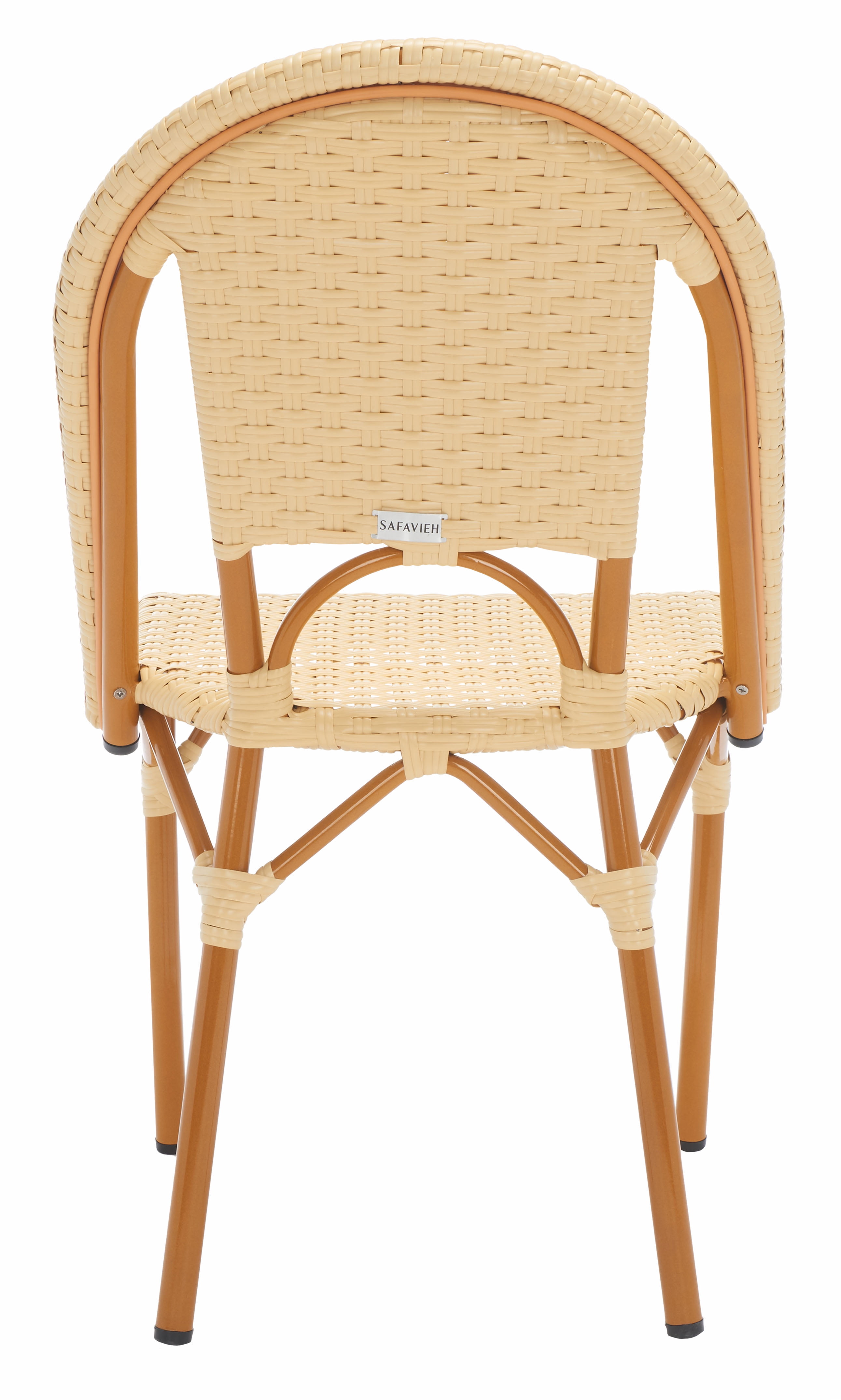 SAFAVIEH California Outdoor Patio Side Chair, Natural, Set of 2