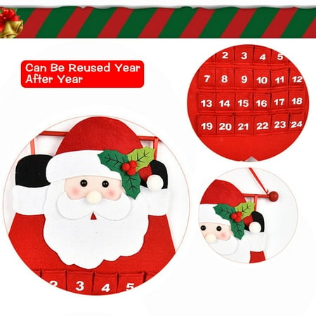 Deer Calendar - Christmas Old Man Snow Man Deer Calendar Advent Countdown Calendar