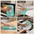 thumbnail image 6 of 2 Pcs Funny Kitchen Towels,Teal Daisy Flower Yellow Centers Pattern Microfiber Dish Towels,Kitchen Tea Towels,Kitchen Towel Set (18" X 26"), 6 of 7