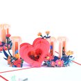thumbnail image 3 of Día de San Valentín I Love U Tarjetas de papel Recuerdos 3D Postales para mamá (Rojo) Ehuebsd Libre de BPA, 3 of 9