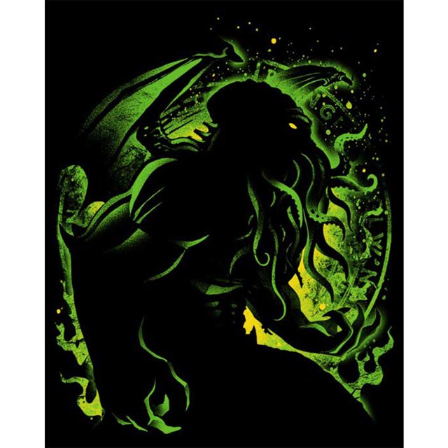 Hilo bordado Cthulhu Myth Full Cross Stitch 11CT algodón DIY Kits contados Hugtrwg Para estrenar
