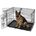 thumbnail image 3 of ABC Pet Folding Metal Dog Crate, Durable Double-Door Wire Pet Kennel with Leak-Proof Tray,48x30x32.7inch, 3 of 9