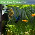 thumbnail image 4 of Unique Bargains Habitat Naturel de Feuilles de Betta Poisson Simulation pour Fentes de Betta Lit de Repos Double Feuilles Orange Vert Profond, 4 of 6