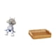 thumbnail image 5 of Figura de escritorio,Estante con estatua de astronauta para decoración de oficina y hogar,Cestas de almacenamiento,Cestas de almacenamiento de cocina tejidas con asas hechas a mano,Cestas de, 5 of 8