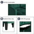 thumbnail image 7 of Haverchair Convertible Sectional Sofa, L-Shaped Couch Reversible Chaise for Small Space, Dark Green, 7 of 7