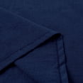 thumbnail image 6 of Linen Short Sets for Women 2 Piece Outfits Short Sleeve Button V Neck Shirts and Bermuda Short Sets Vacation Clothes Navy M, 6 of 7