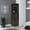 Brown, variant on Dark Brown 8 2-shelf Cabinet For Bars, Providing Organized Liquor Bottle Storage With Extra Shelf