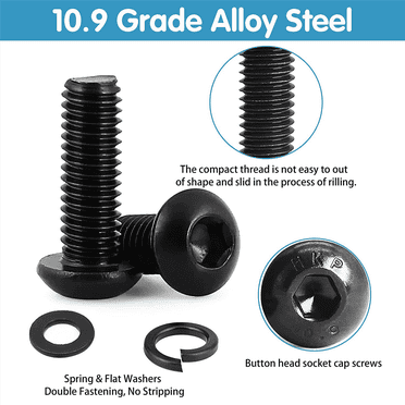 1200pcs Socket Head Cap Screws Assortment Kit - M1.6/M2/M2.5/M3 304 Stainless Steel Allen Bolts